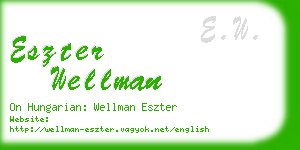eszter wellman business card